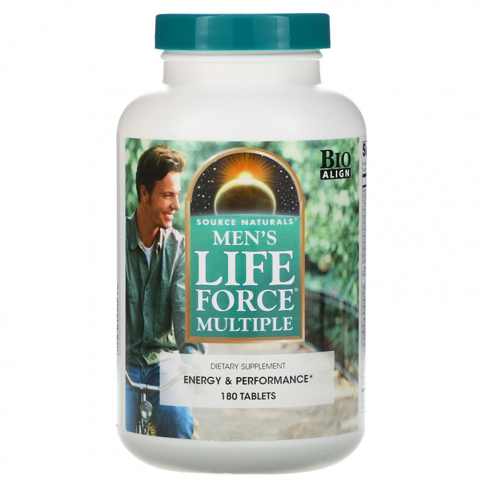   Source Naturals, Men's Life Force Multiple, 180    -     , -,   