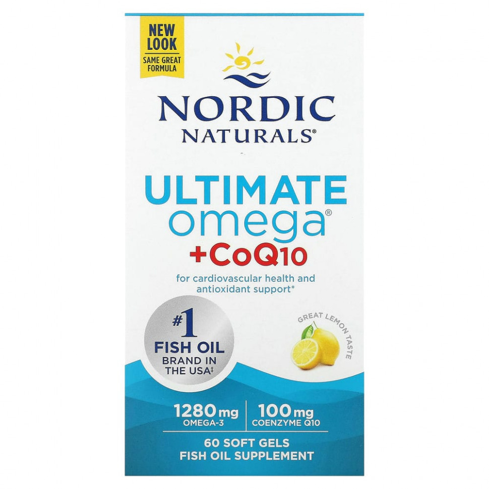   Nordic Naturals, Ultimate Omega + CoQ10, 640 , 60    -     , -,   