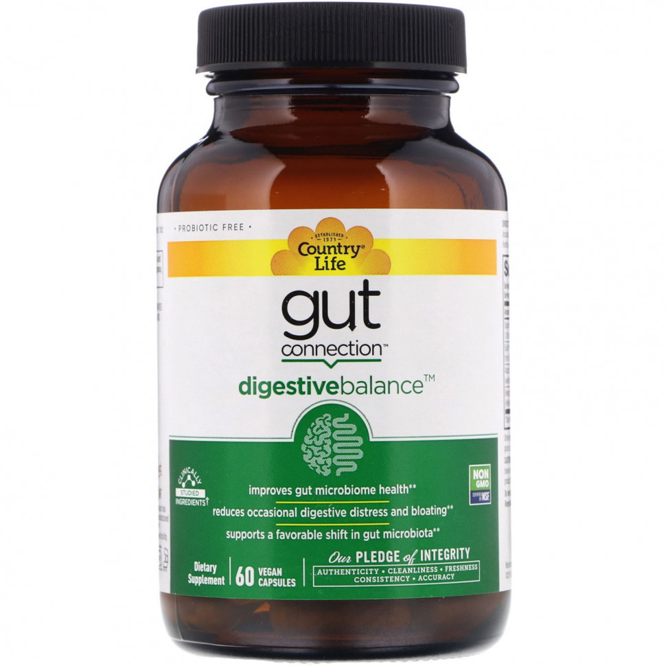   Country Life, Gut Connection, Digestive Balance, 60     -     , -,   