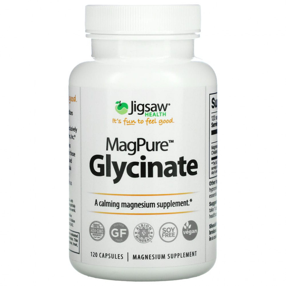  Jigsaw Health, MagPure Glycinate, 120   IHerb ()