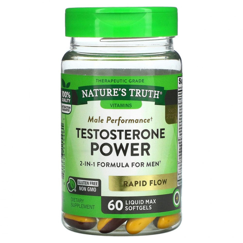   Nature's Truth, Testosterone Power, 60   Liquid Max   -     , -,   