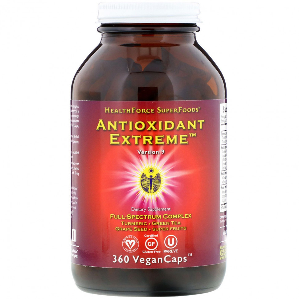   HealthForce Superfoods, Antioxidant Extreme,  9, 360  VeganCaps   -     , -,   