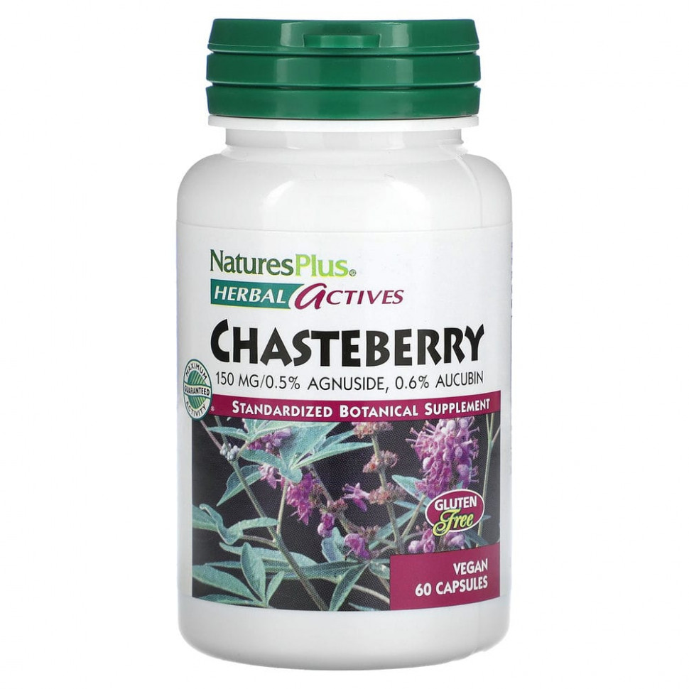  NaturesPlus, Herbal Actives, Chasteberry, 150 , 60     -     , -,   