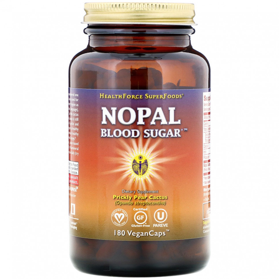   HealthForce Superfoods, Nopal Blood Sugar, 180     -     , -,   