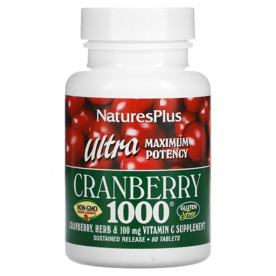   NaturesPlus, Ultra Cranberry 1000, 60    -     , -,   