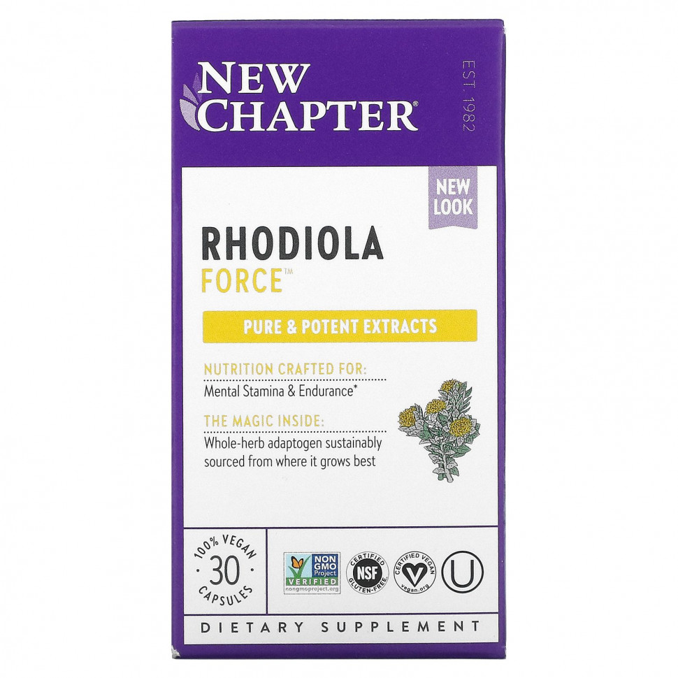   New Chapter, Rhodiola Force, , 30     -     , -,   