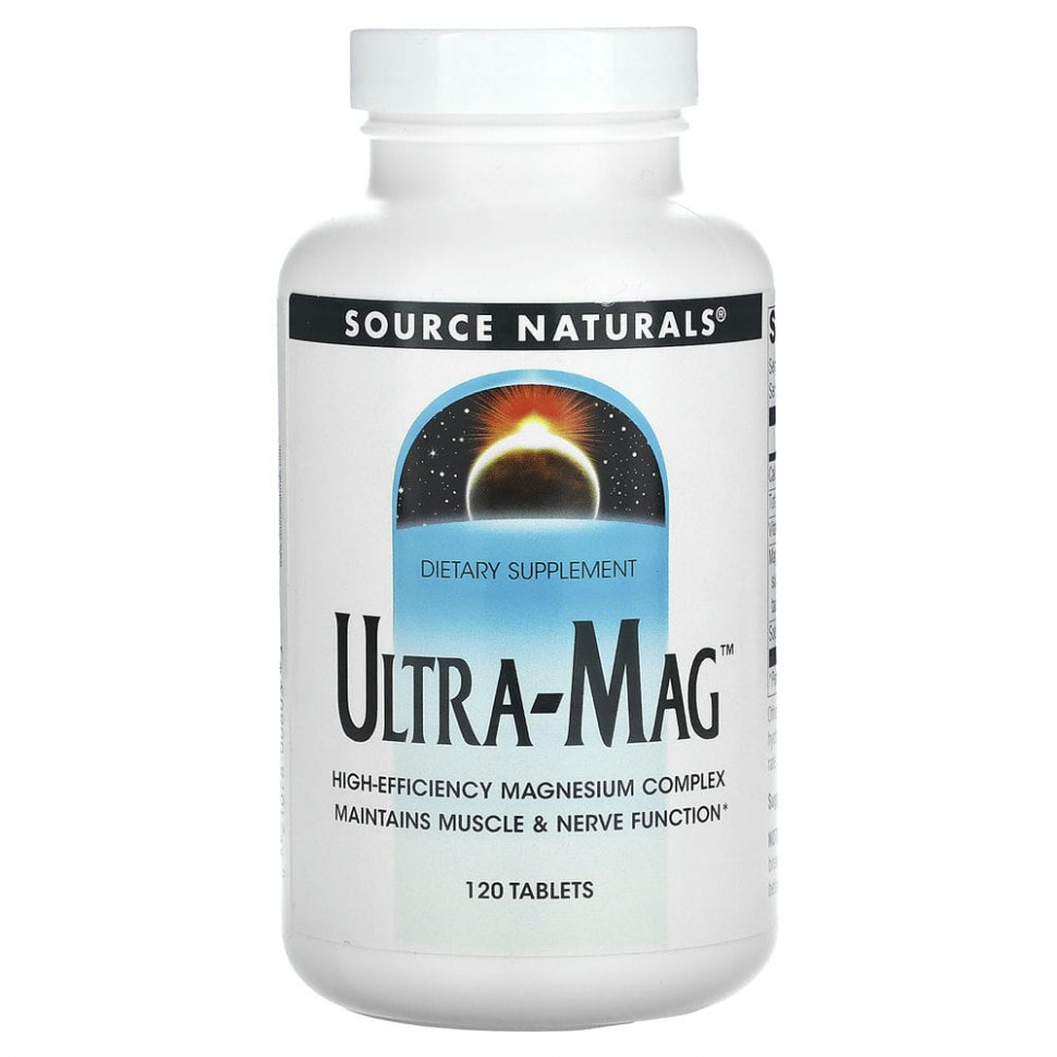   Source Naturals, Ultra-Mag, 120    -     , -,   