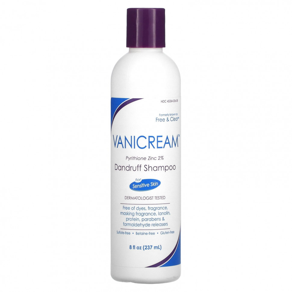   Vanicream, Dandruff Shampoo, For Sensitive Skin, 8 fl oz (237 ml)   -     , -,   