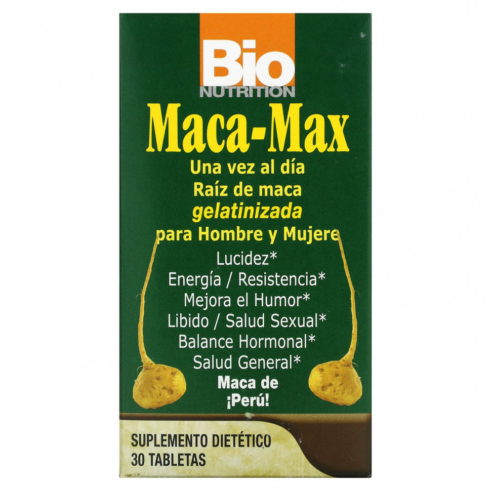   Bio Nutrition, Maca Max, 1,000 , 30    -     , -,   