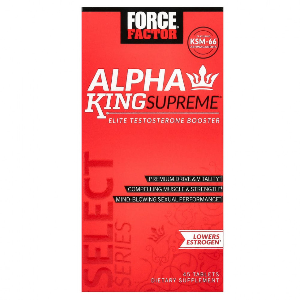  Force Factor, Alpha King Supreme,   , 45   IHerb ()