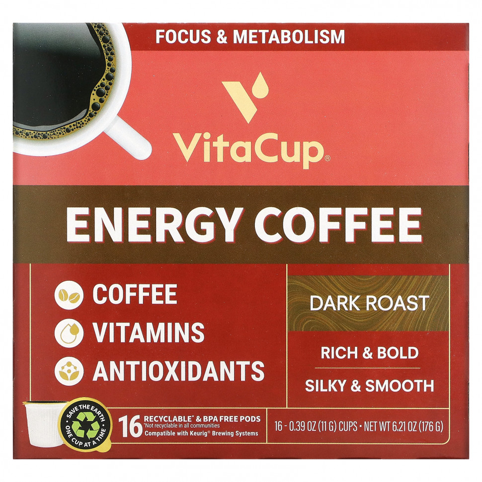   VitaCup, Energy Coffee,  , 16   11  (0,39 )   -     , -,   