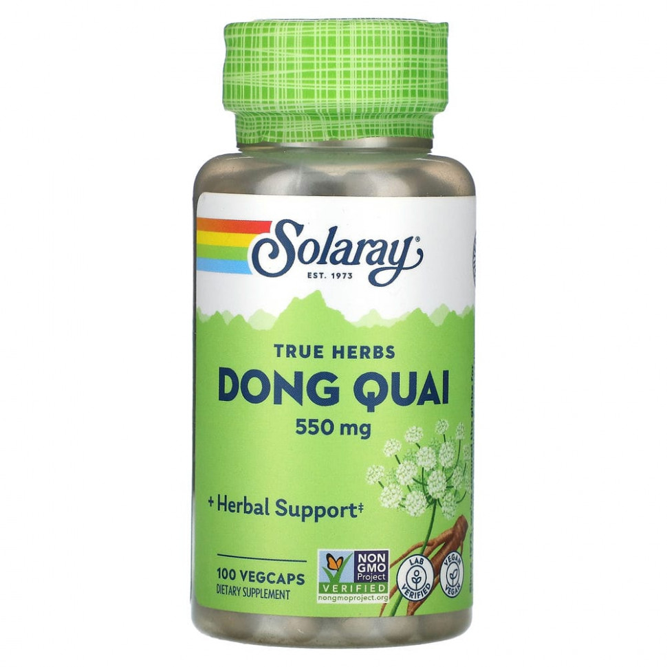   Solaray, True Herbs, Dong Quai, 550 , 100     -     , -,   
