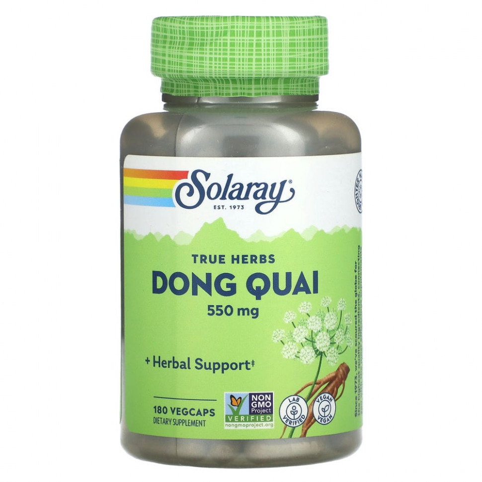  Solaray, True Herbs, Dong Quai, 550 , 180     -     , -,   