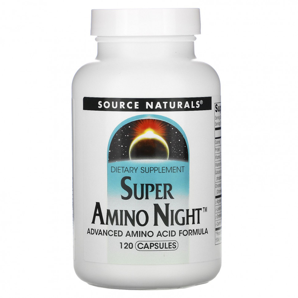   Source Naturals, Super Amino Night,   , , 120    -     , -,   