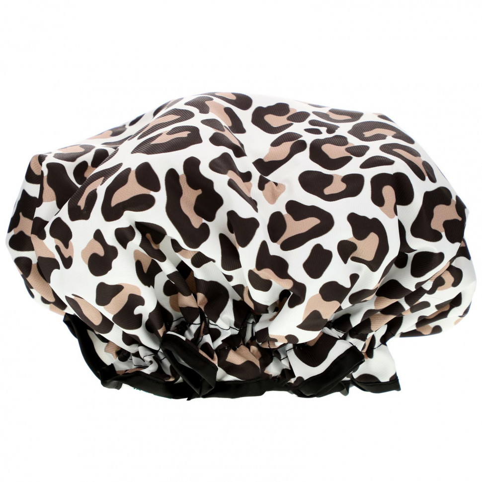   The Vintage Cosmetic Co., Shower Cap, Leopard Print, 1 Count   -     , -,   