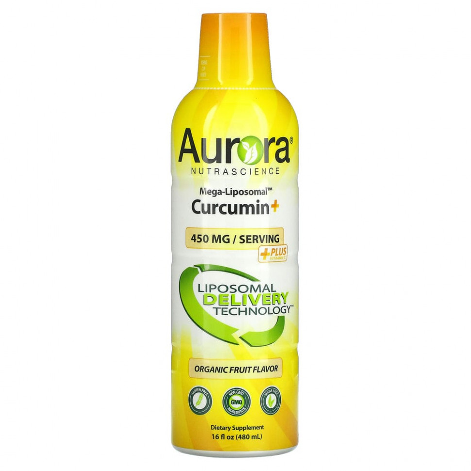   Aurora Nutrascience, Mega-Liposomal Curcumin+,   ,    , 600 , 480  (16 . )   -     , -,   