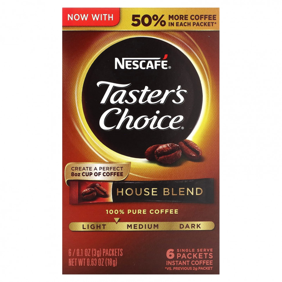   Nescaf?, Taster's Choice,  ,  ,  / , 6   3  (0,1 )   -     , -,   