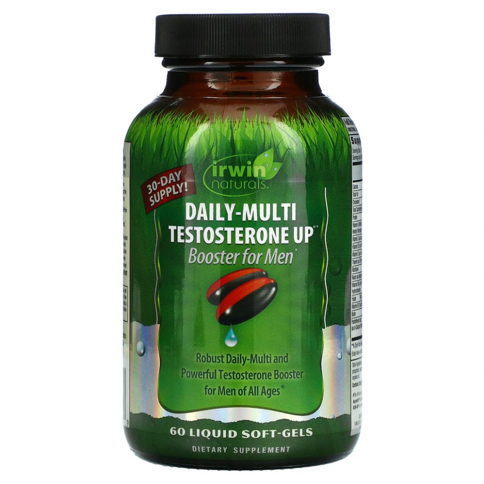   Irwin Naturals, Daily-Multi Testosterone Up Booster  , 60     -     , -,   