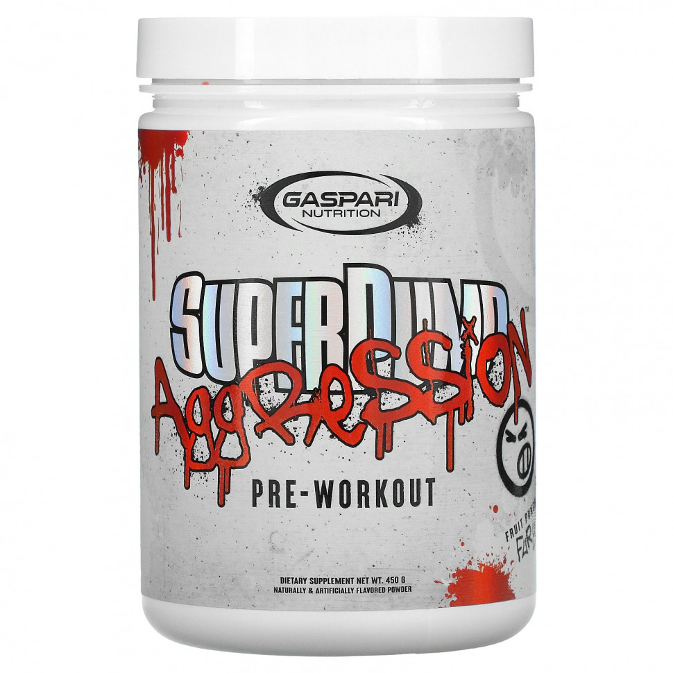   Gaspari Nutrition, SuperPump Aggression Pre-Workout, Fruit Punch Fury, 450    -     , -,   