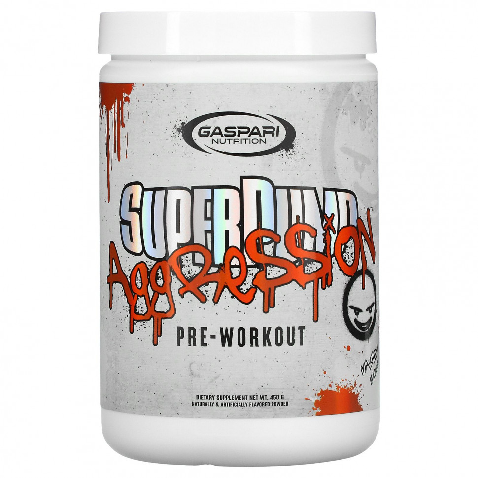   Gaspari Nutrition, SuperPump Aggression Pre-Workout, Mayhem Mango , 450 g   -     , -,   