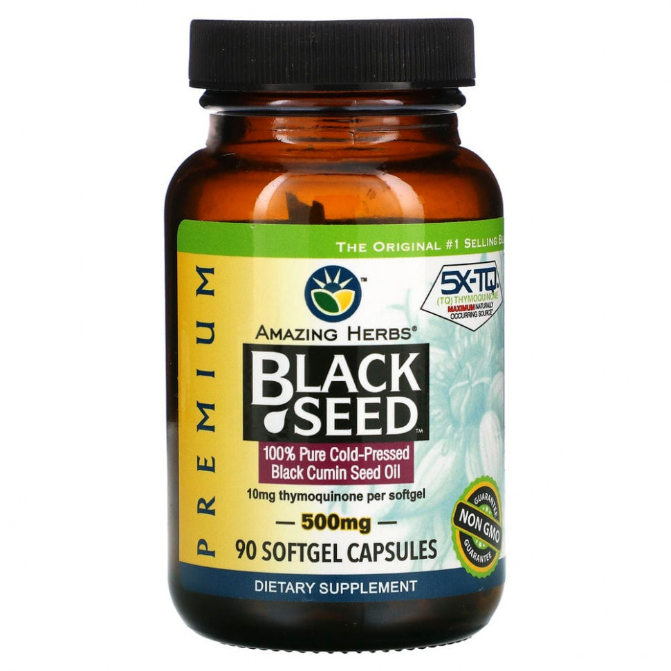   Amazing Herbs, Black Seed, 500 , 90     -     , -,   