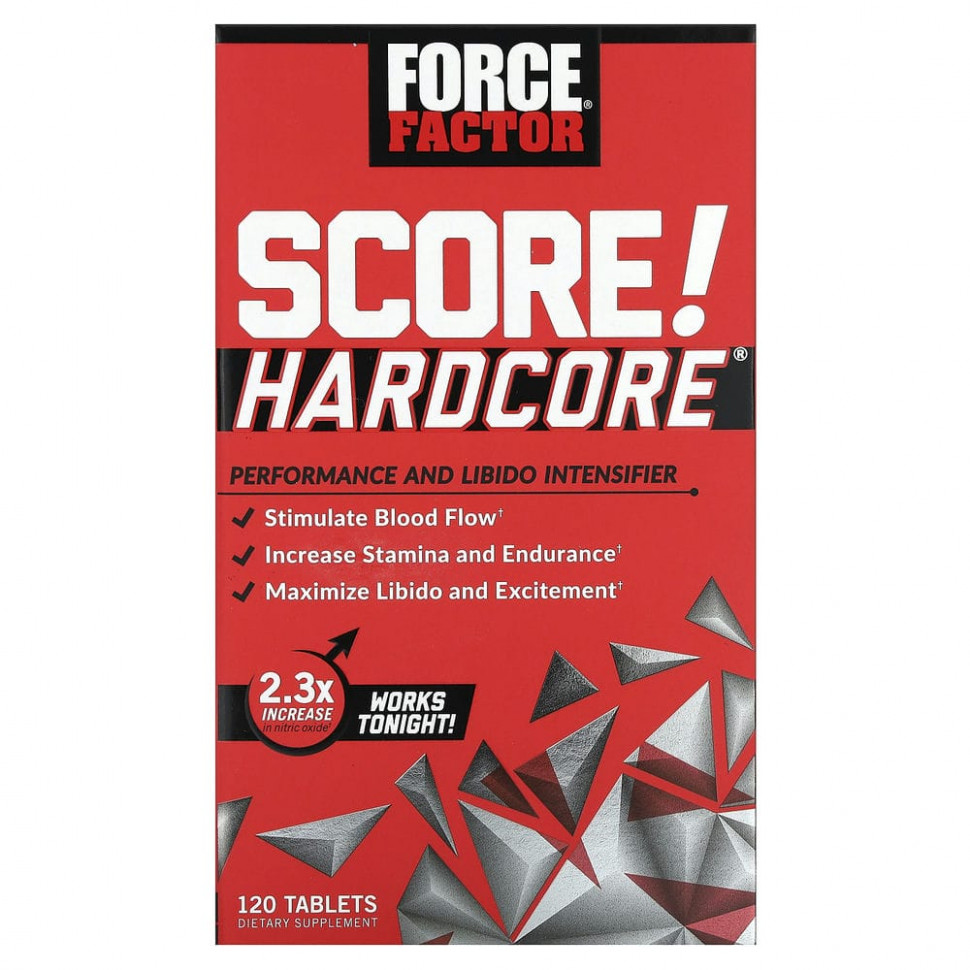   Force Factor, SCORE! Hardcore,      , 120    -     , -,   