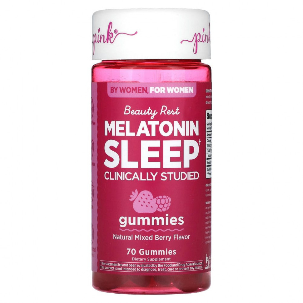   Pink, Beauty Rest Melatonin Sleep,   , 70     -     , -,   
