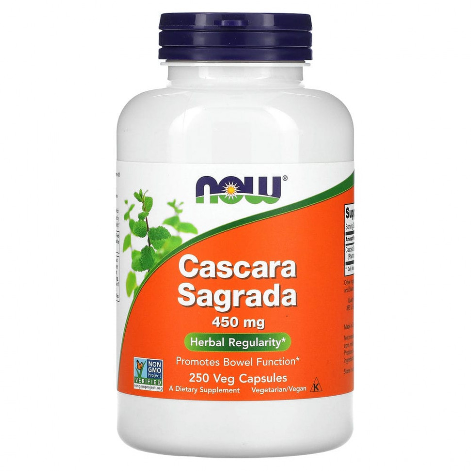   NOW Foods, Cascara Sagrada, 450 , 250     -     , -,   