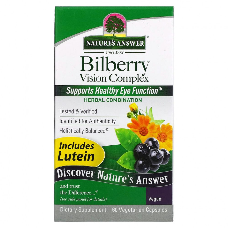   Nature's Answer, Bilberry Vision Complex, 60     -     , -,   