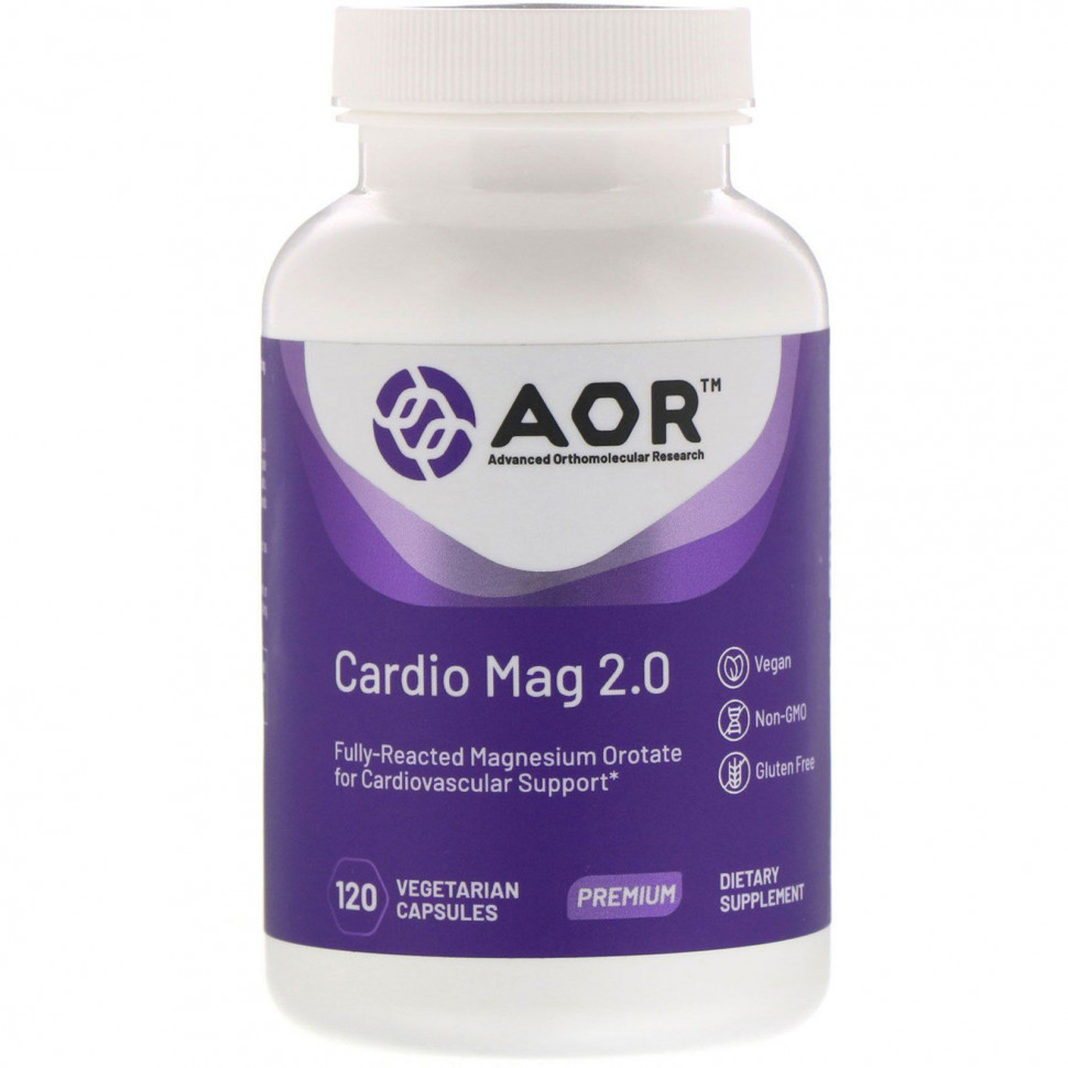  Advanced Orthomolecular Research AOR, Cardio Mag 2.0, 120    IHerb ()