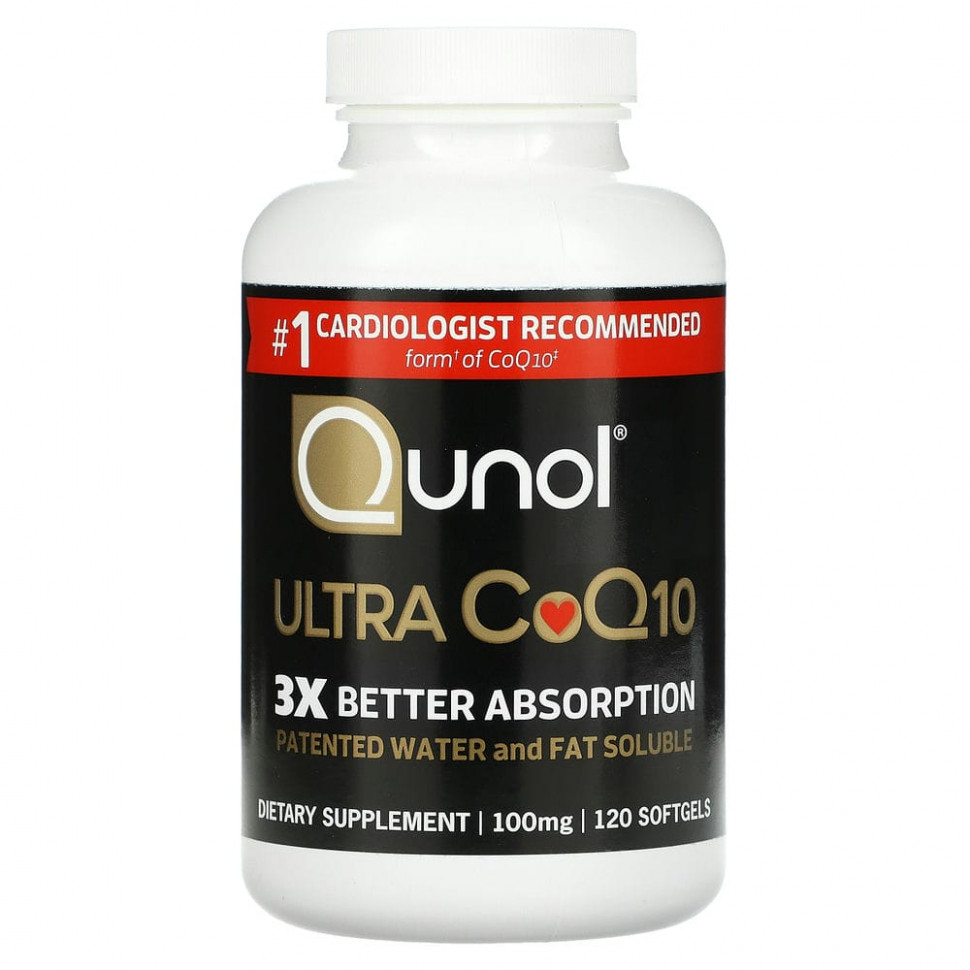  Qunol, Ultra CoQ10, 100 ml, 120 Softgels  IHerb ()