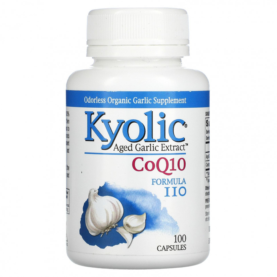   Kyolic, Aged Garlic Extract, CoQ10,  110, 100    -     , -,   