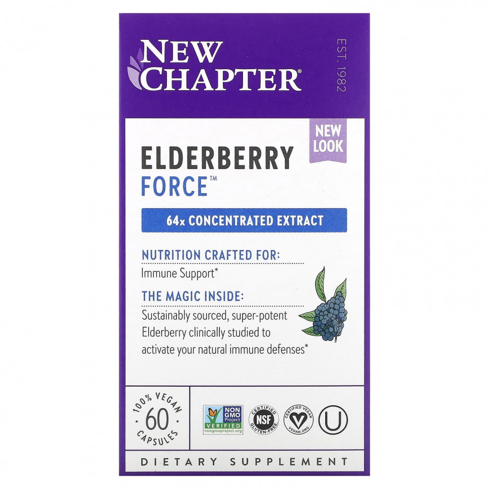   New Chapter, Elderberry Force, 60     -     , -,   