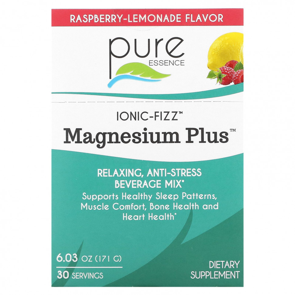   Pure Essence, Ionic-Fizz, Magnesium Plus,  , 30   0,2  (5,7 )    -     , -,   