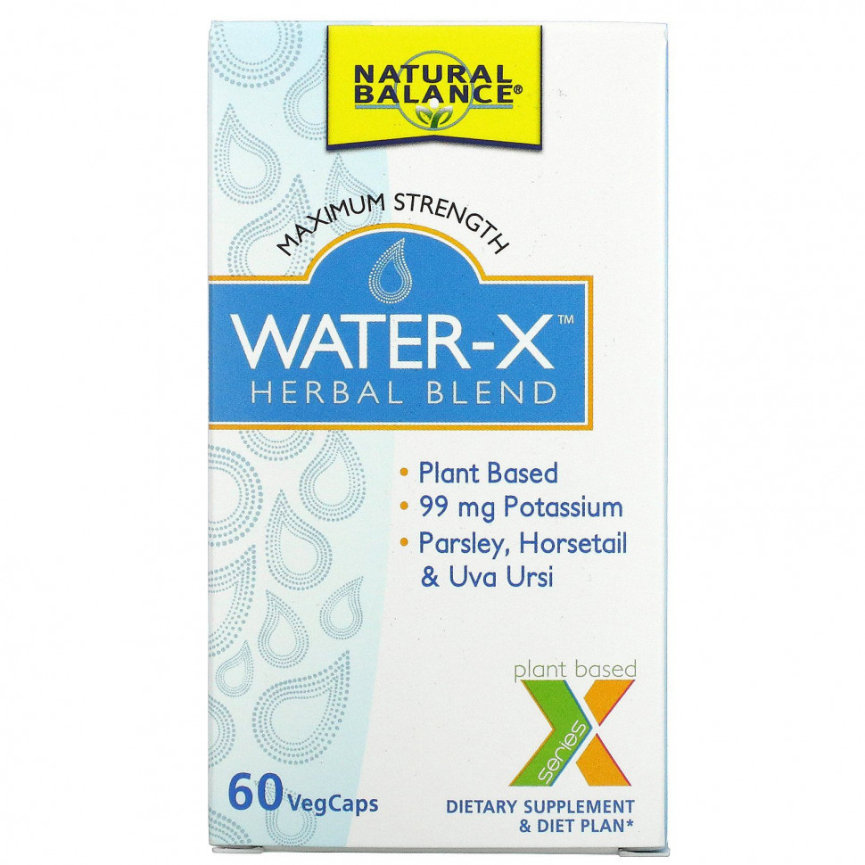   Natural Balance, Water-X,  ,  , 60     -     , -,   