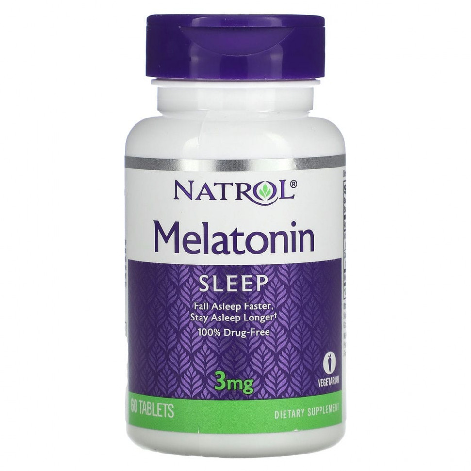   Natrol, Melatonin (), 3 , 60    -     , -,   