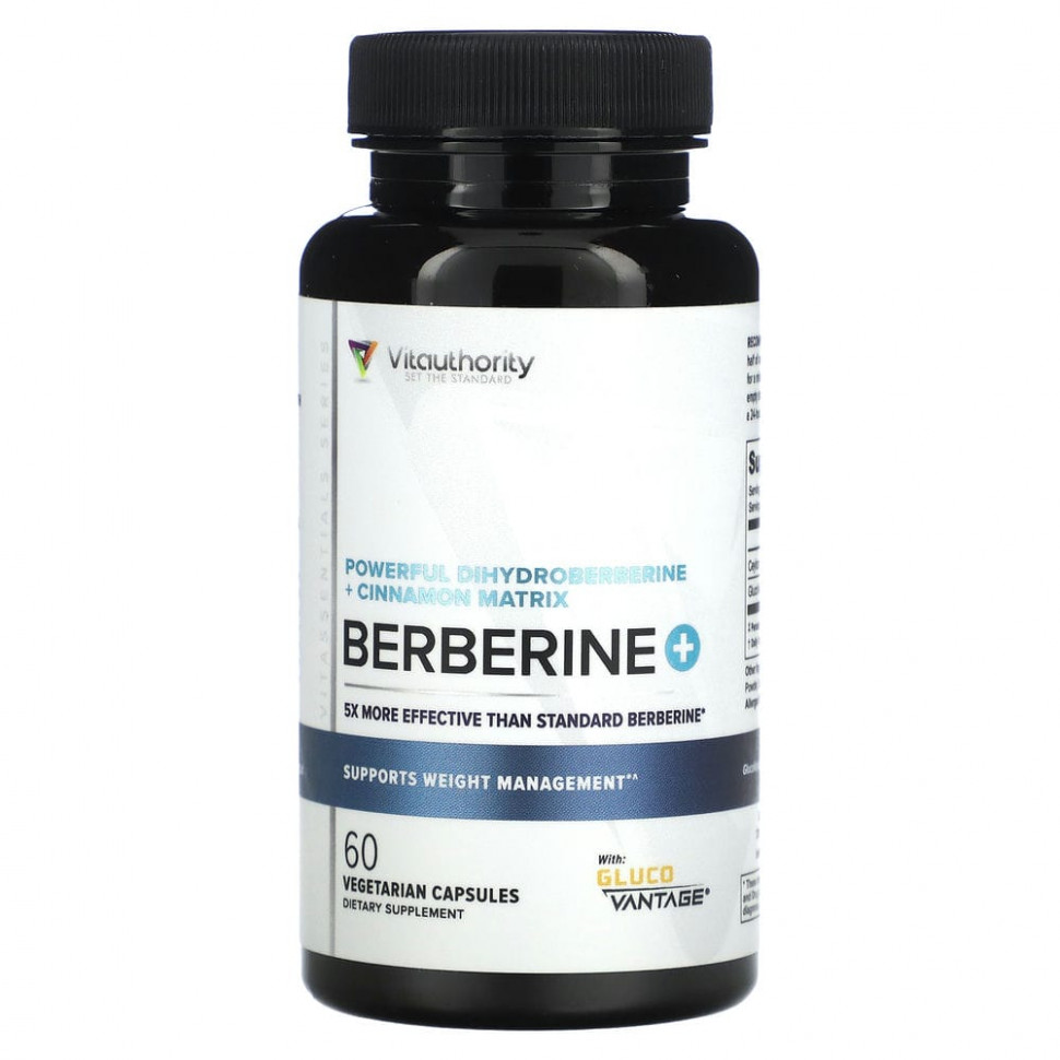   Vitauthority, Berberine +, 60     -     , -,   