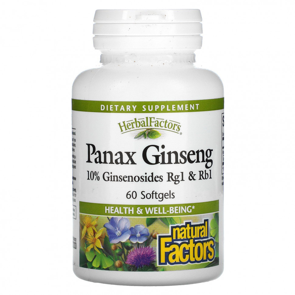   Natural Factors,   (Panax ginseng), 30     -     , -,   
