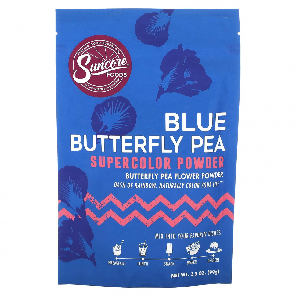   Suncore Foods, Blue Butterfly PEA,  , 99  (3,5 )   -     , -,   
