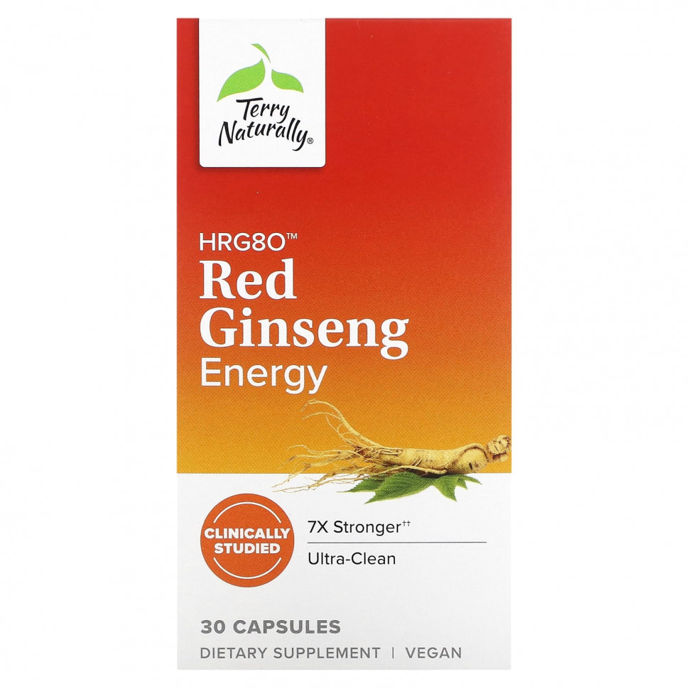   Terry Naturally, HRG80 Red Ginseng Energy, 30    -     , -,   