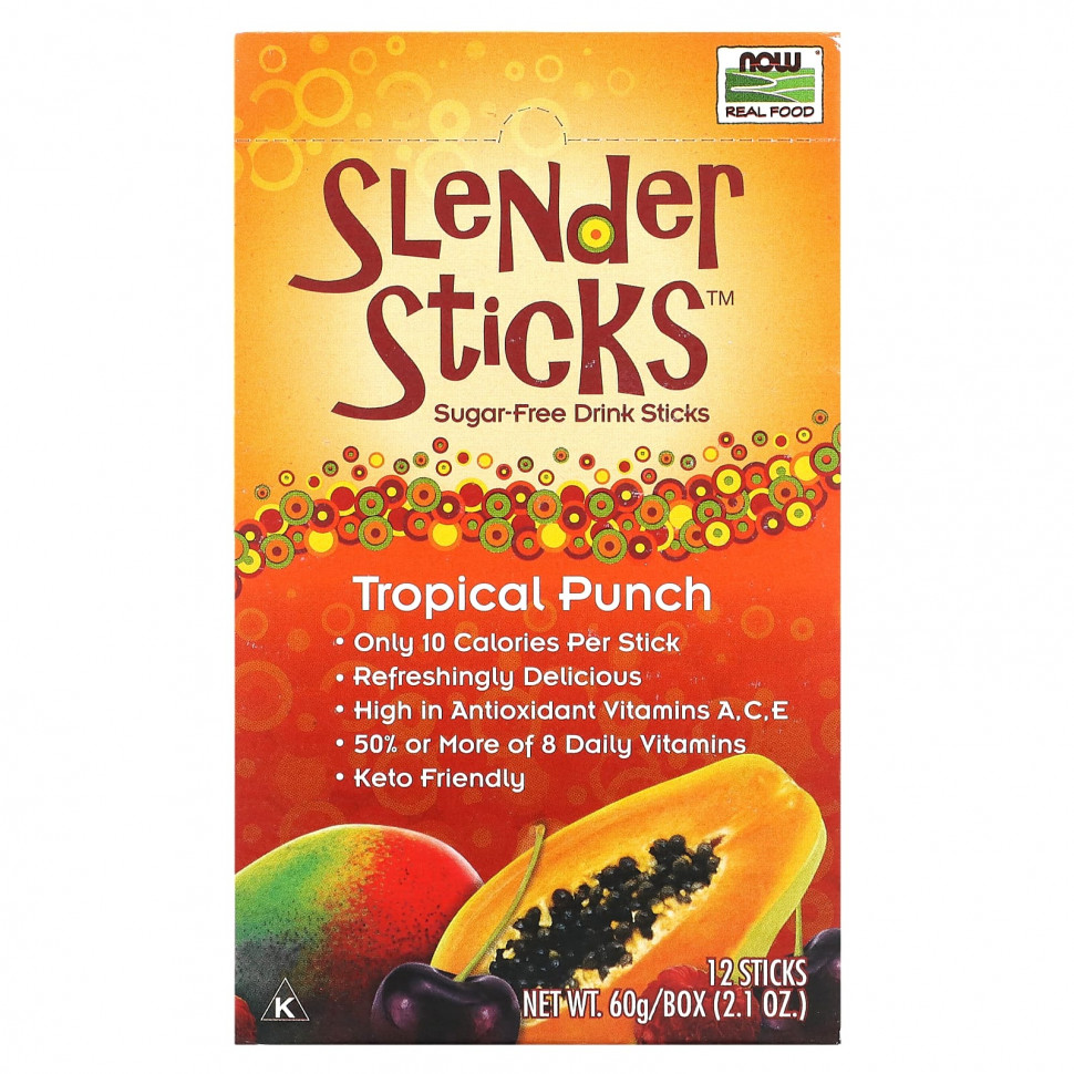   NOW Foods, Slender Sticks,  , 12   5  (0,18 )   -     , -,   