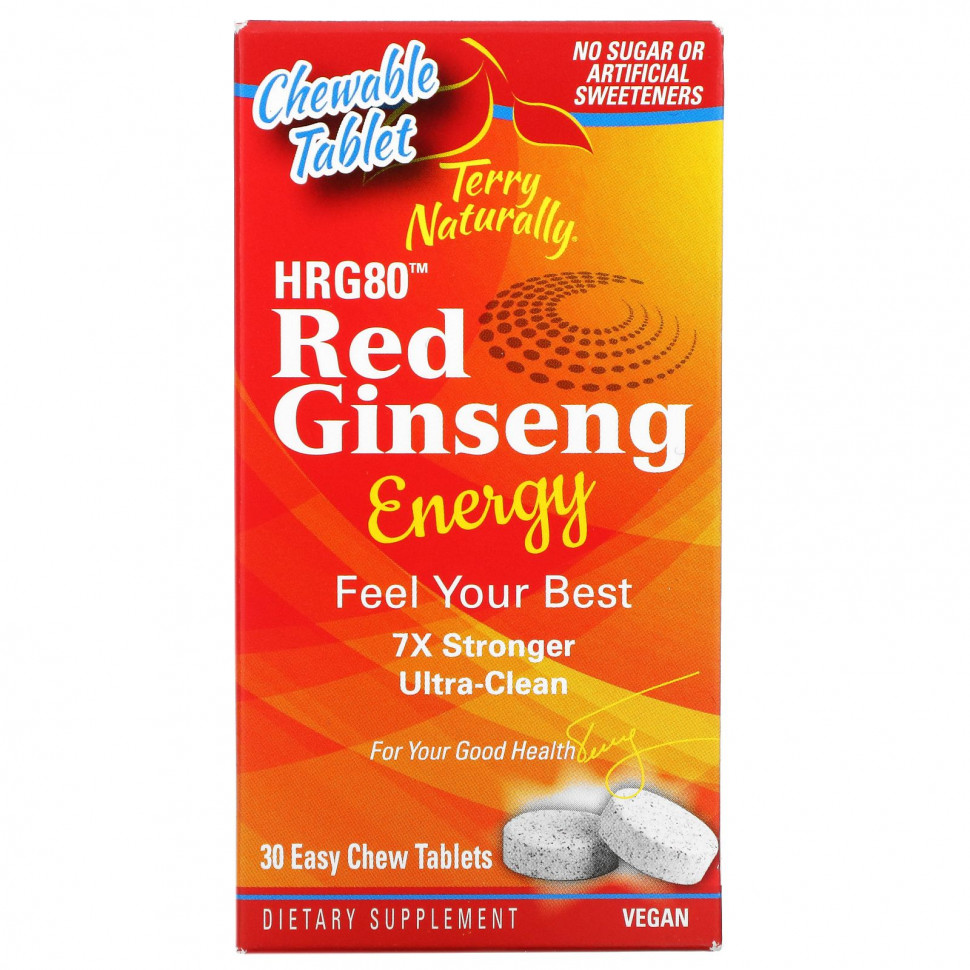   Terry Naturally, HRG80 Red Ginseng Energy, 30     -     , -,   