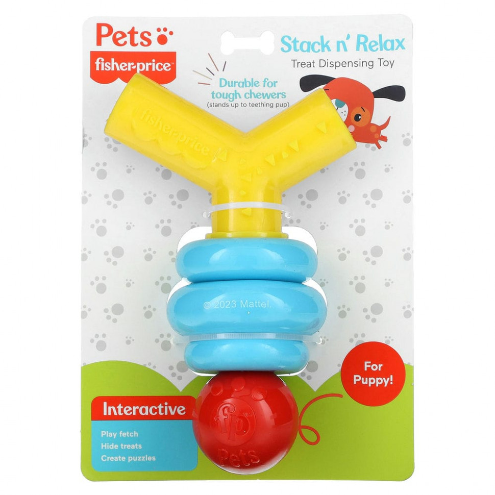   Fisher-Price, Pets, Stack n 'Relax Treat Dispensing Toy,  , 1     -     , -,   