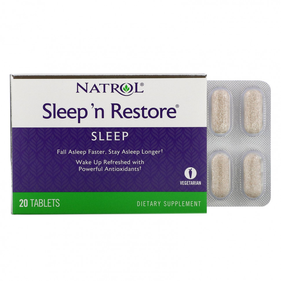   Natrol, Sleep 'n Restore, 20    -     , -,   