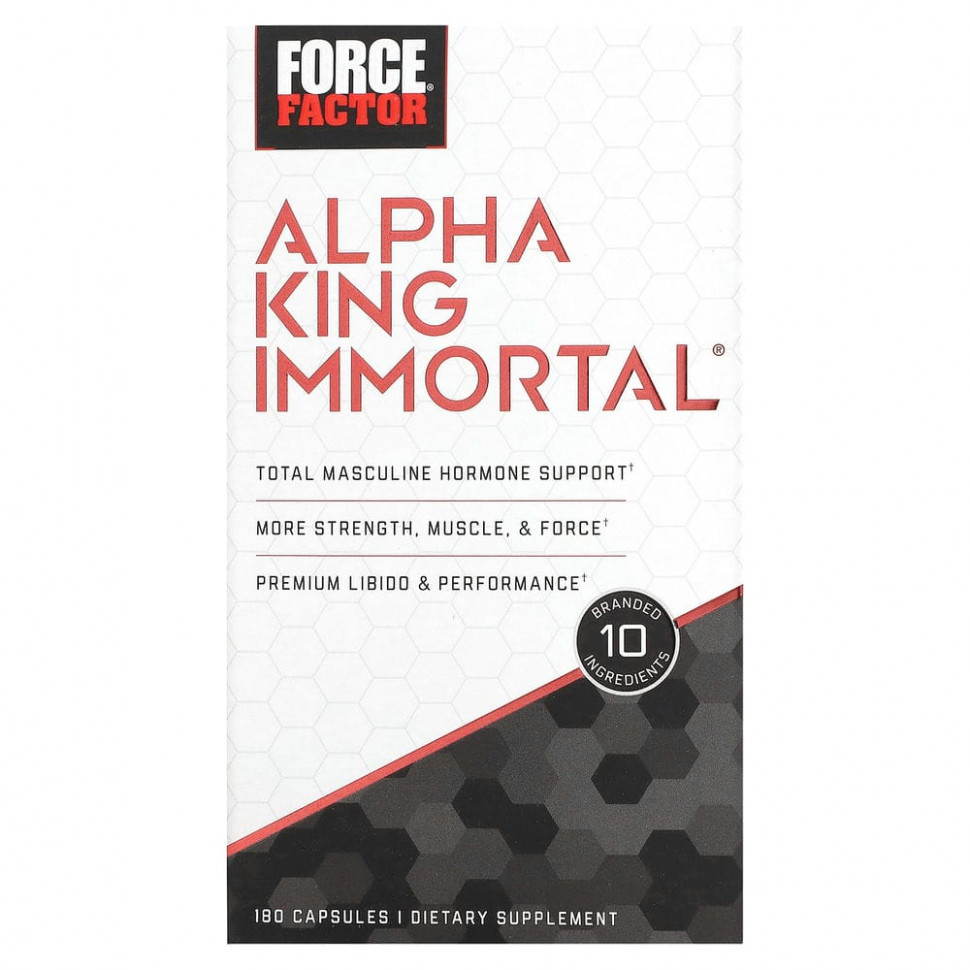   Force Factor, Alpha King Immortal, 180    -     , -,   