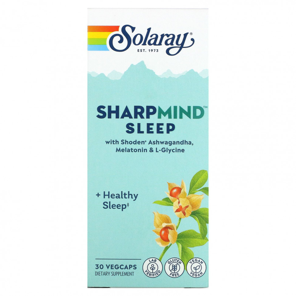   Solaray, SharpMind Sleep`` 30     -     , -,   