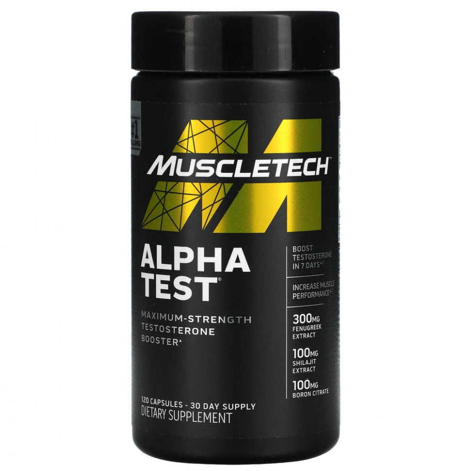  Muscletech, Alpha Test, 120   IHerb ()