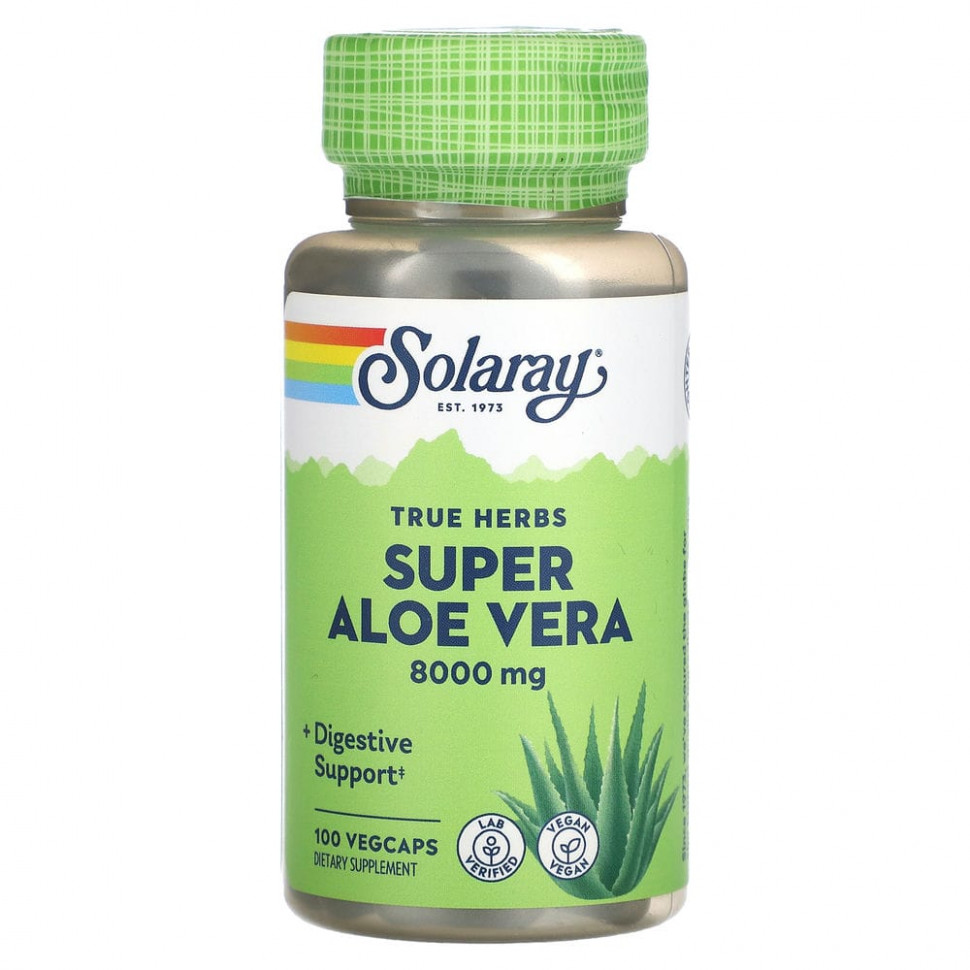   Solaray, True Herbs Super Aloe Vera, 8000 , 100     -     , -,   