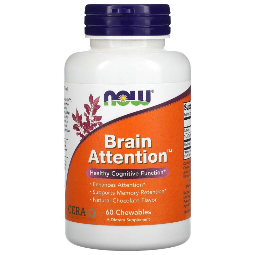   NOW Foods, Brain Attention,   , 60     -     , -,   