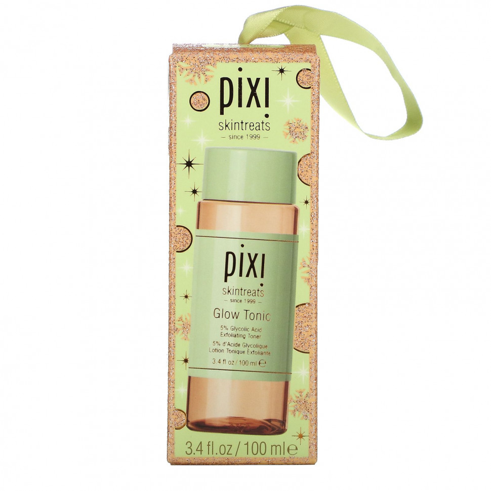   Pixi Beauty, Glow Tonic, Exfoliating Toner, Holiday Edition, 3.4 fl oz (100 ml)   -     , -,   